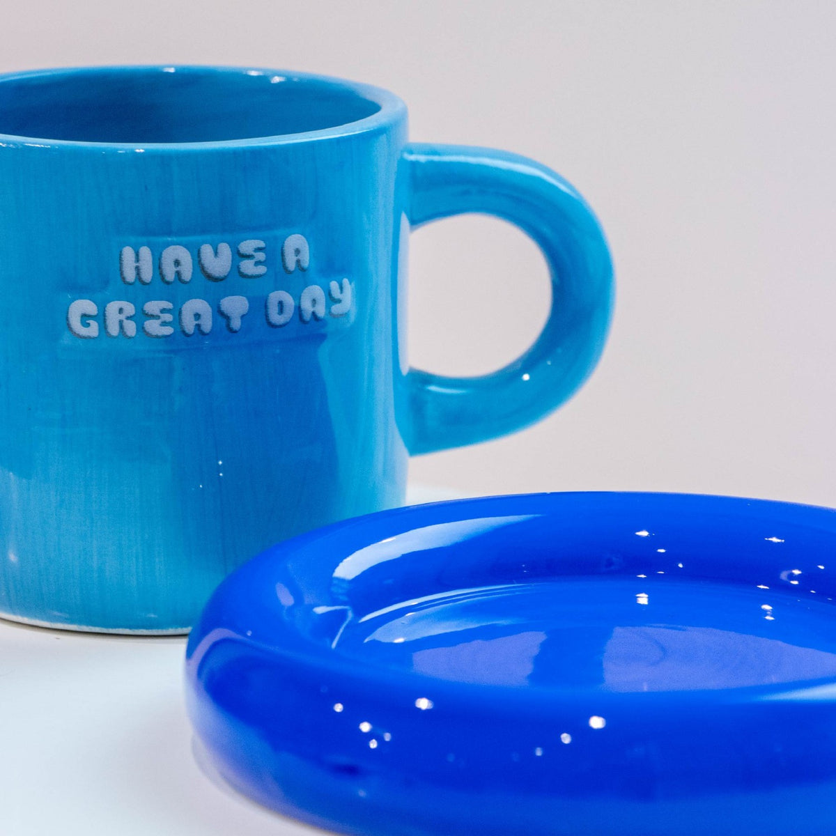 ☕ The Gift Label | Living Collection | Mug & Saucer Set | Have A Great Day