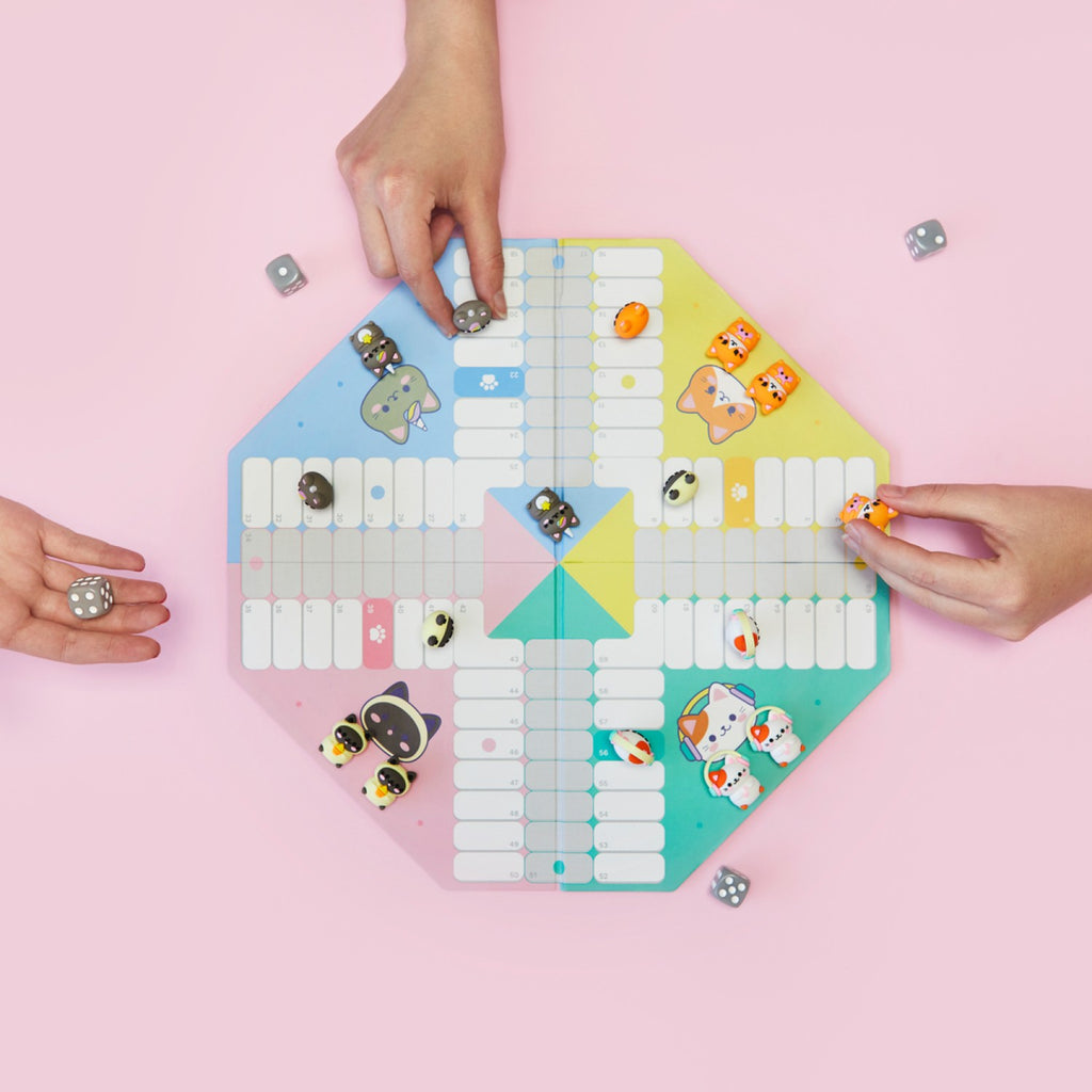 🐱 'Kawaii Purrchisi' Cat-Inspired Ludo Board Game