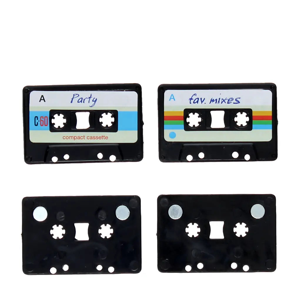📼 Mini Music Magnets – Cassette Set of 4