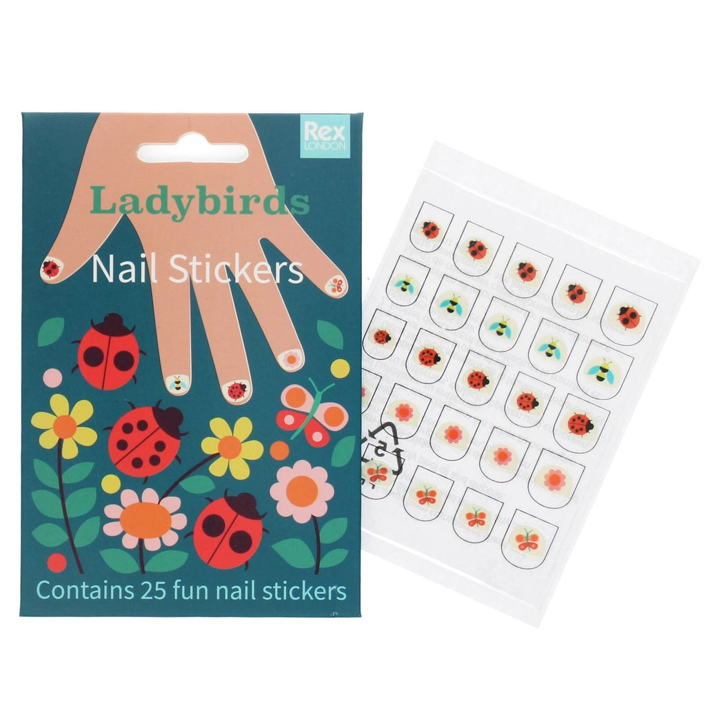 🐞 Children's Nail Stickers – Ladybird