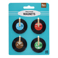 🎵 Mini Music Magnets – Vinyl Record Set of 4