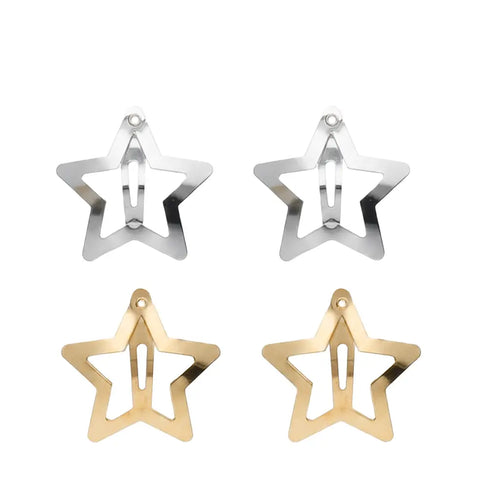 ✨ Star Hair Clips – Set of 4